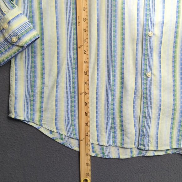 Robert Graham Shirt Men's 3XL Multicolor Flip Cuff Long Sleeve Button Up - Picture 7 of 11
